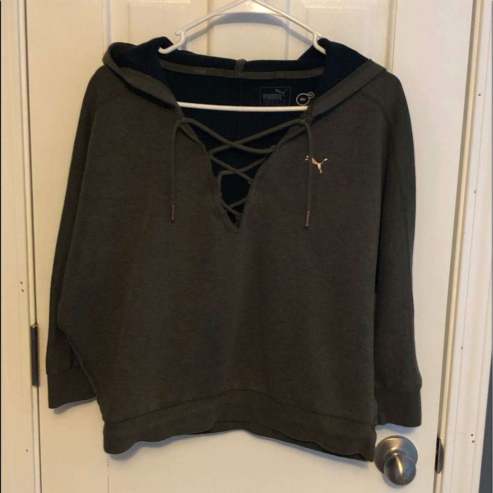 Puma cropped hoodie